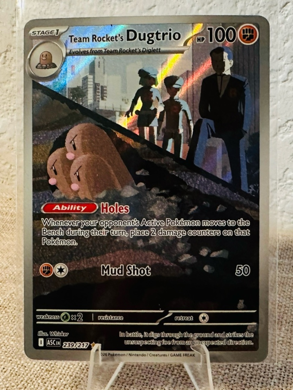 Pokémon TCG Team Rocket's Dugtrio - 239/217 - ME: Ascended Heroes Mint/NM